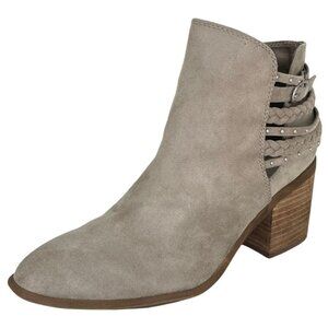 Carlos Santana Ashby Light Doe Fabric Microsuede Womens Ankle Boots Size 9.5M